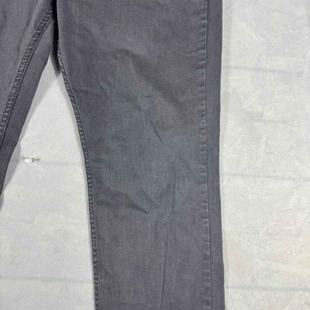 Levi's 511 Straight-Leg Jeans Mens Gray Denim Charcoal Wash Outdoor Size W42 L30